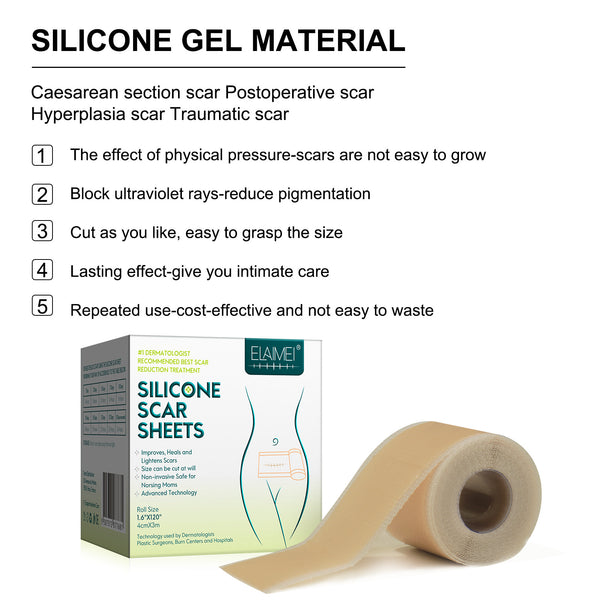 Silicone Gel Patch Removal Scar Stickers Medical Treatment Sheet Tape Efficient Surgery